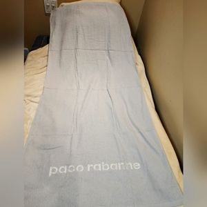 New unused Paco Rabanne Gray Towel